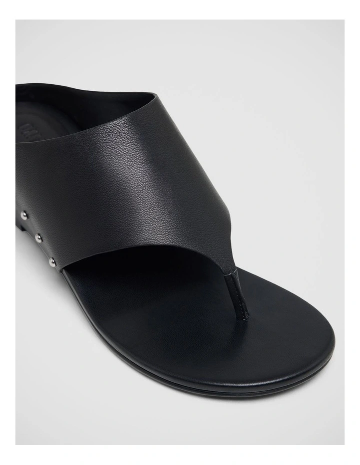 River Thong Wedge in Black image 4