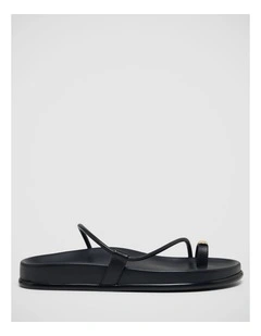 Lee Toe Ring Sandal in Black