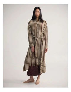 Bianca Shirt Dress in Chocolate