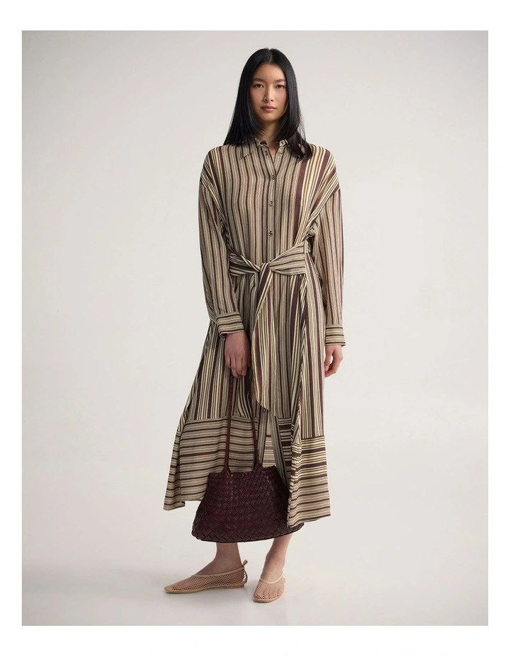 Bianca Shirt Dress in Chocolate image 1