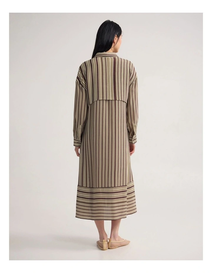 Bianca Shirt Dress in Chocolate image 2