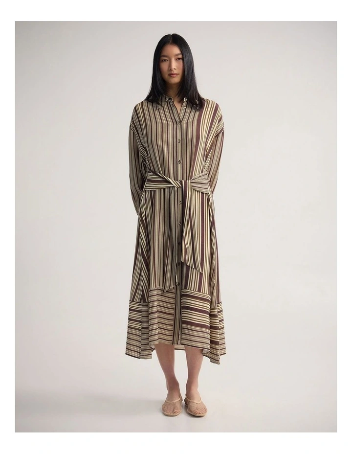 Bianca Shirt Dress in Chocolate image 4