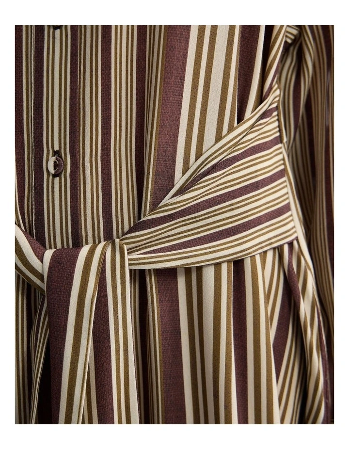 Bianca Shirt Dress in Chocolate image 6