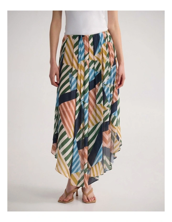 Cleo Skirt in Blue Multi image 1