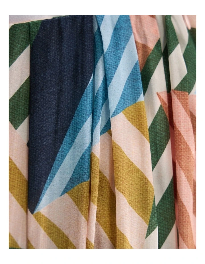 Cleo Skirt in Blue Multi image 6