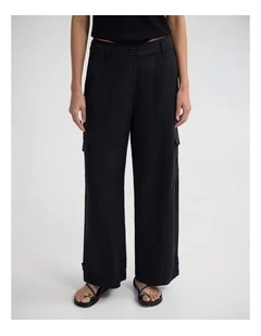 Nina Cargo Pant in Black