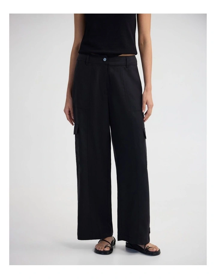 Nina Cargo Pant in Black image 4