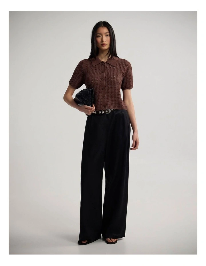 Taylor Relax Fit Tencel Blend Pant in Black image 5
