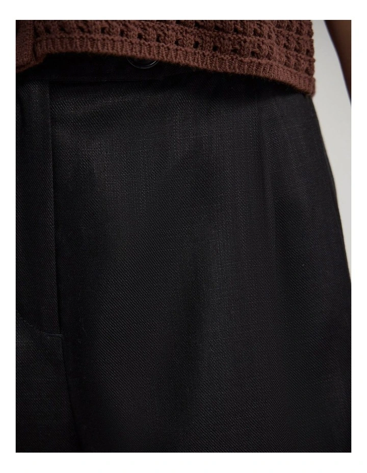 Taylor Relax Fit Tencel Blend Pant in Black image 6
