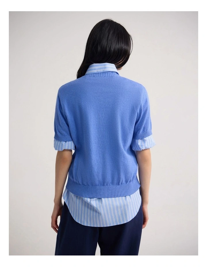 Zoe Cashmere Blend Knit in Blue image 2
