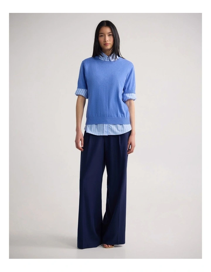 Zoe Cashmere Blend Knit in Blue image 5