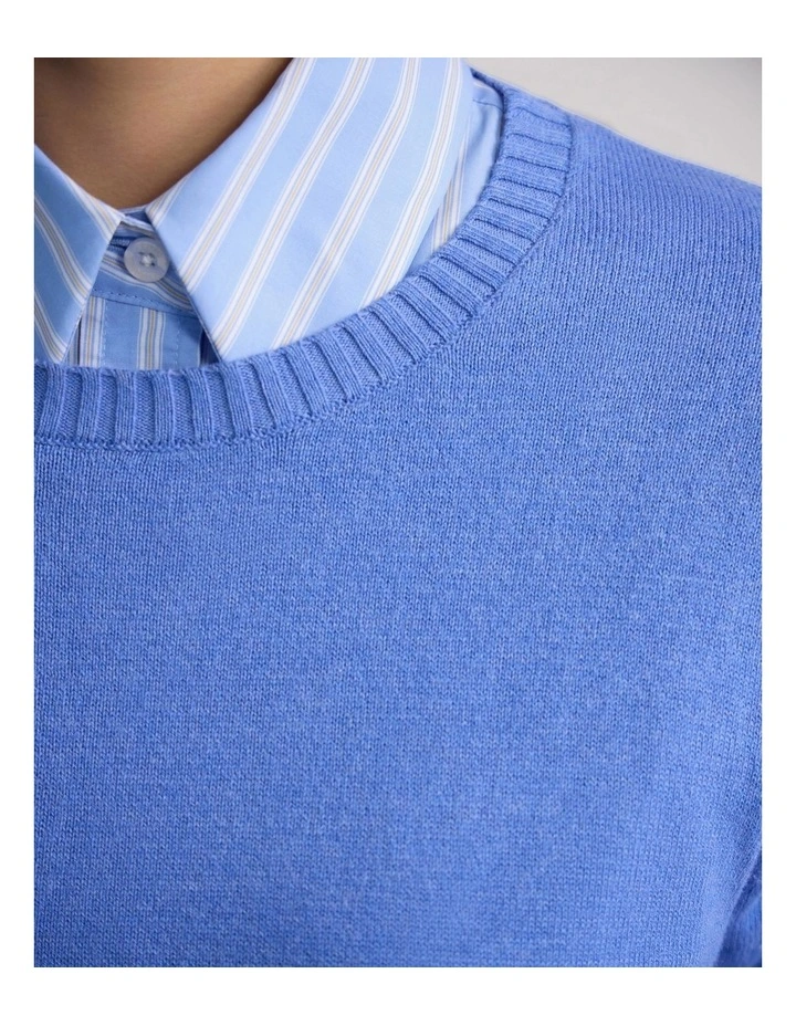 Zoe Cashmere Blend Knit in Blue image 6