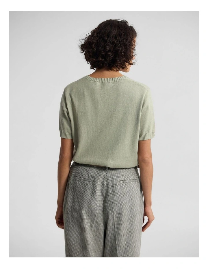 Zoe Cashmere Blend Knit in Green image 2