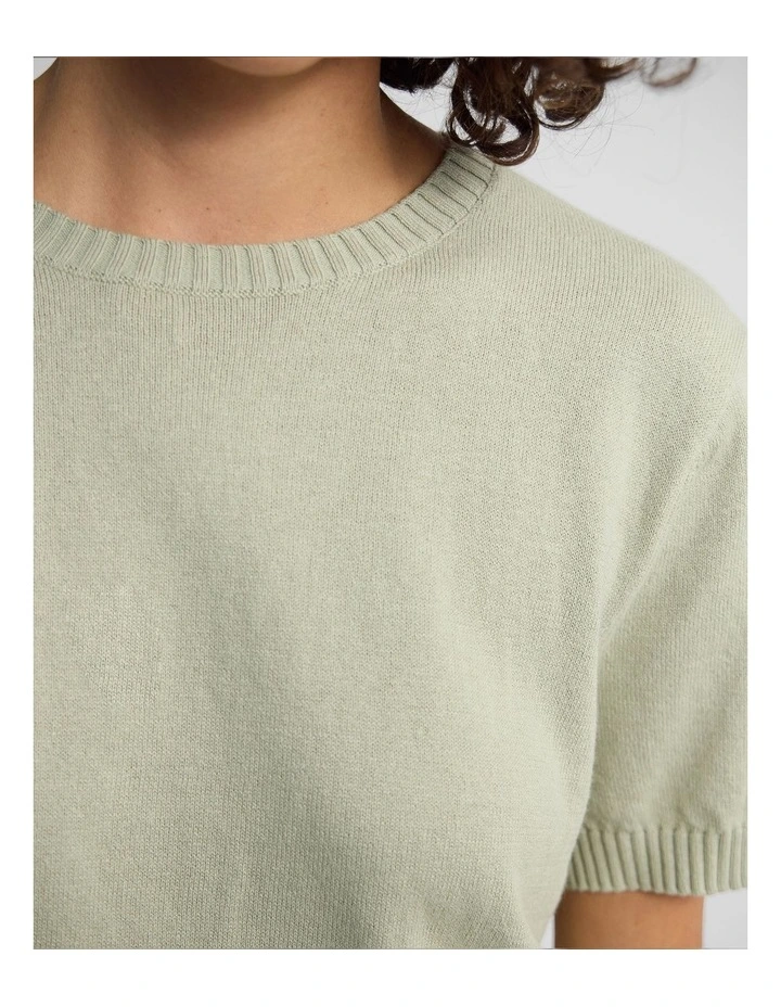 Zoe Cashmere Blend Knit in Green image 6
