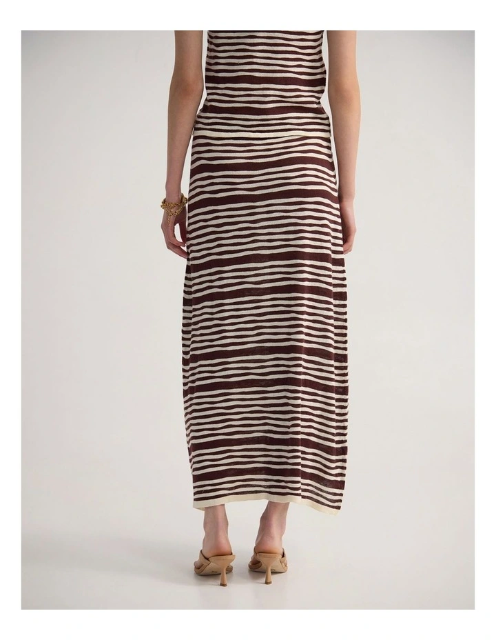 Blaze Striped Skirt in Cookies And Cream image 2