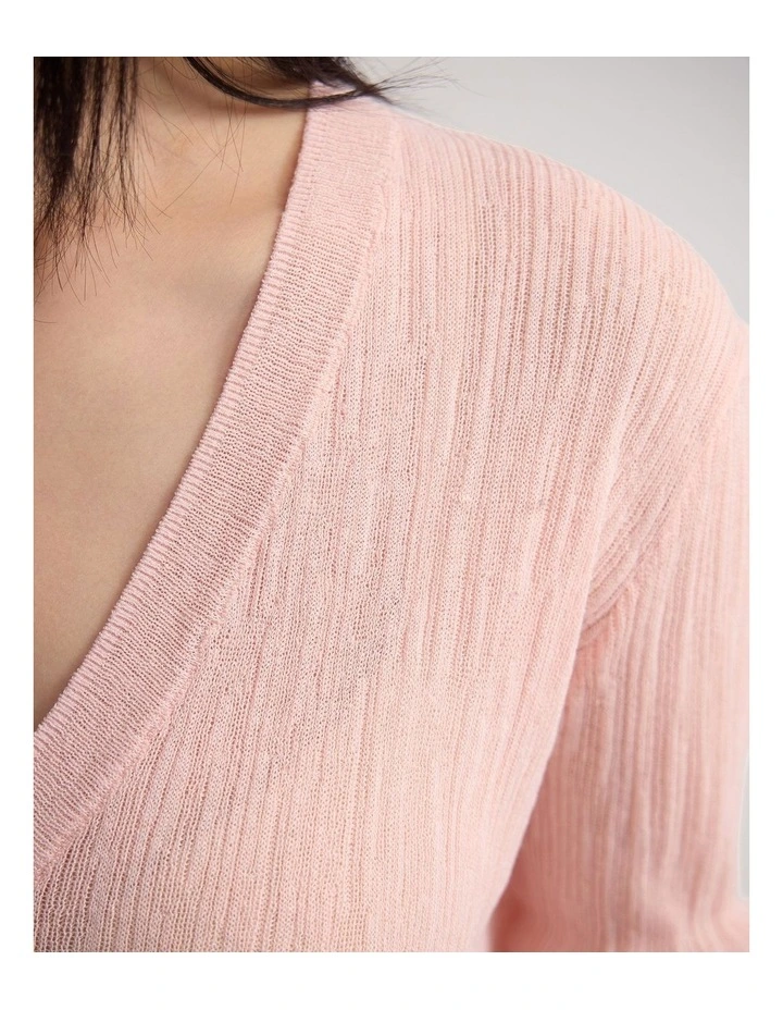 Renee Deep V-Neck in Pink image 6