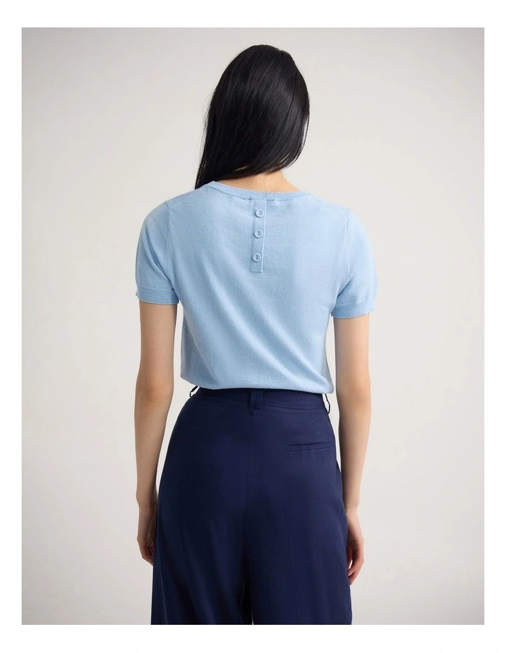 Grace Cashmere Blend Knit in Sky image 2