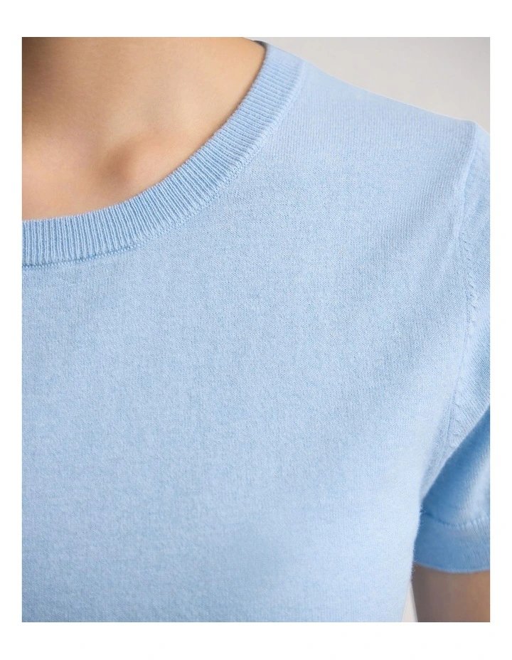 Grace Cashmere Blend Knit in Sky image 6