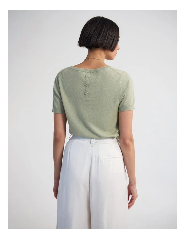 Grace Cashmere Blend Knit in Moss image 2
