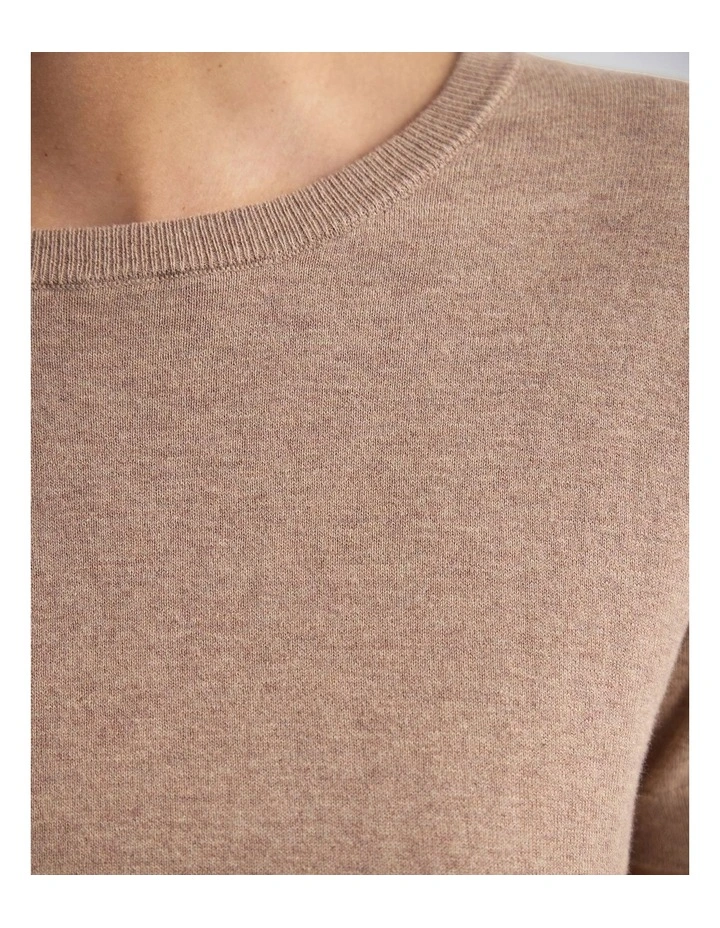 Grace Cashmere Blend Knit in Light Mocha image 6