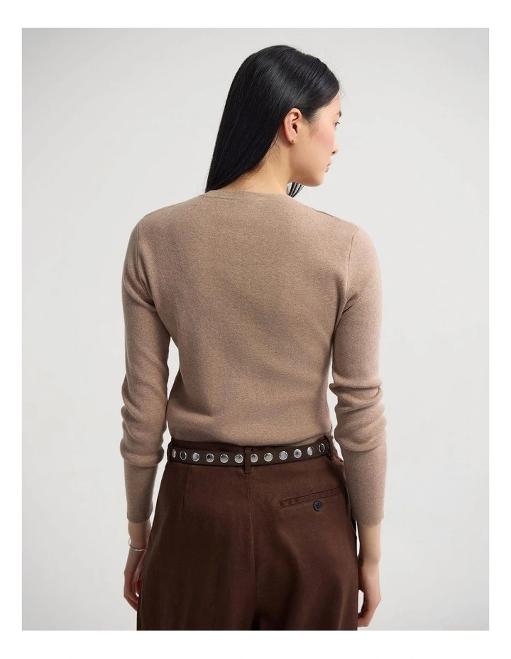 Alexie Cardigan in Army image 2