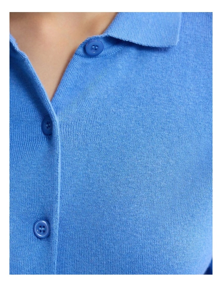 Lillie Cashmere Blend Cardigan in Blue image 5