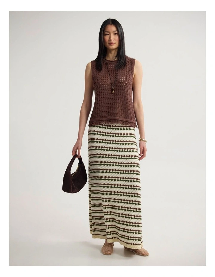 Lily Knitted Fringe Tank image 5