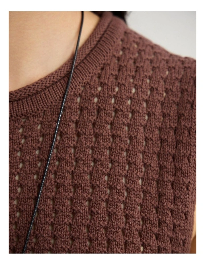 Lily Knitted Fringe Tank image 6