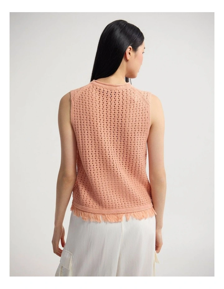 Lily Knitted Fringe Tank image 2