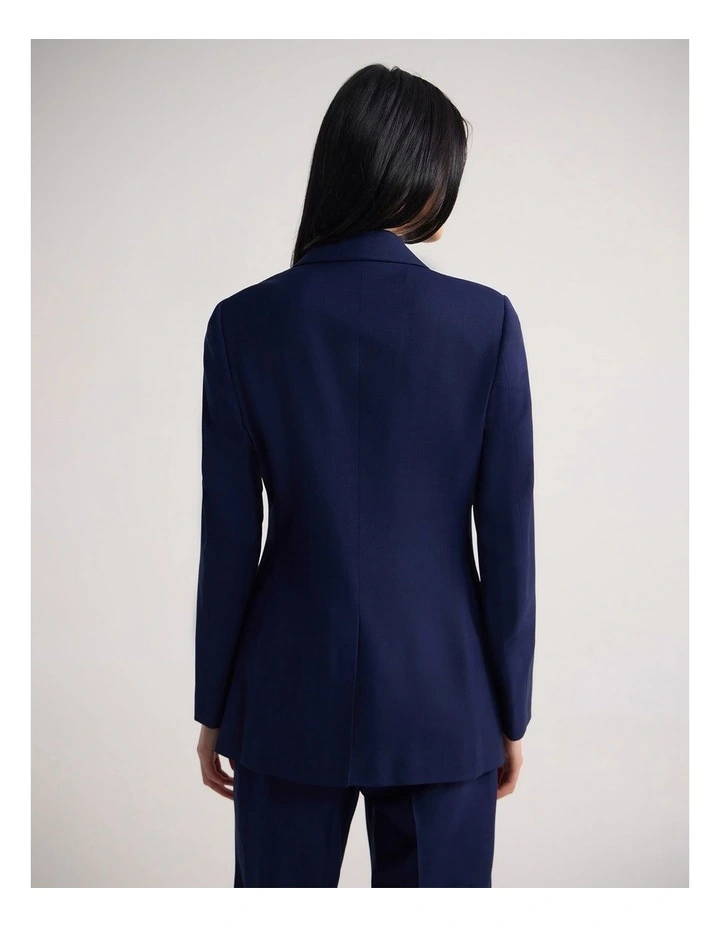 Raffi Pure Wool Suit Jacket in Navy image 2