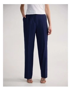 Calista Pure Wool Suit Pant in Navy