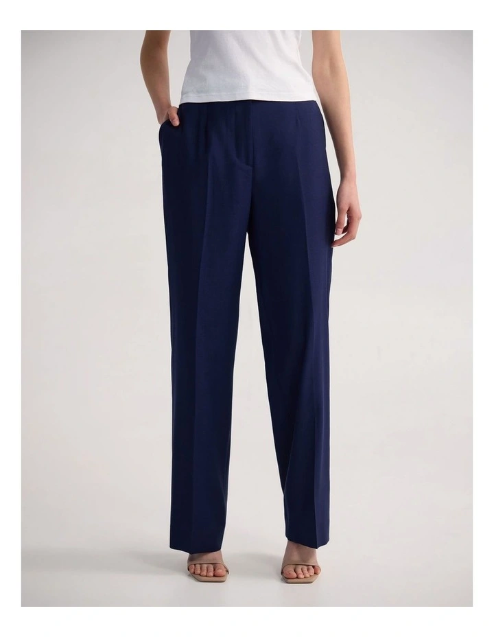 Calista Pure Wool Suit Pant in Navy image 1