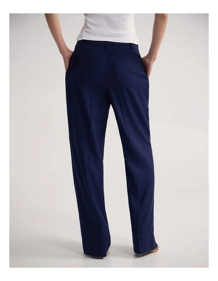 Calista Pure Wool Suit Pant in Navy image 2
