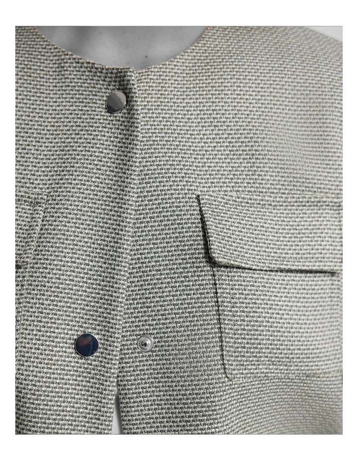 Nyla Crop Jacket in Green image 6