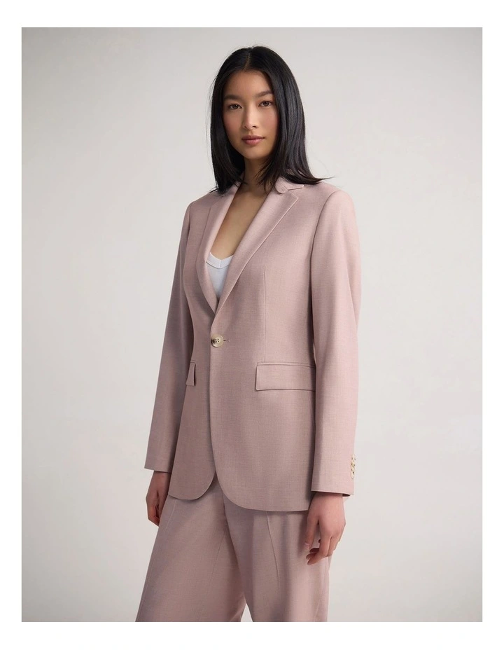 Ebony Suit Jacket in Pink image 3