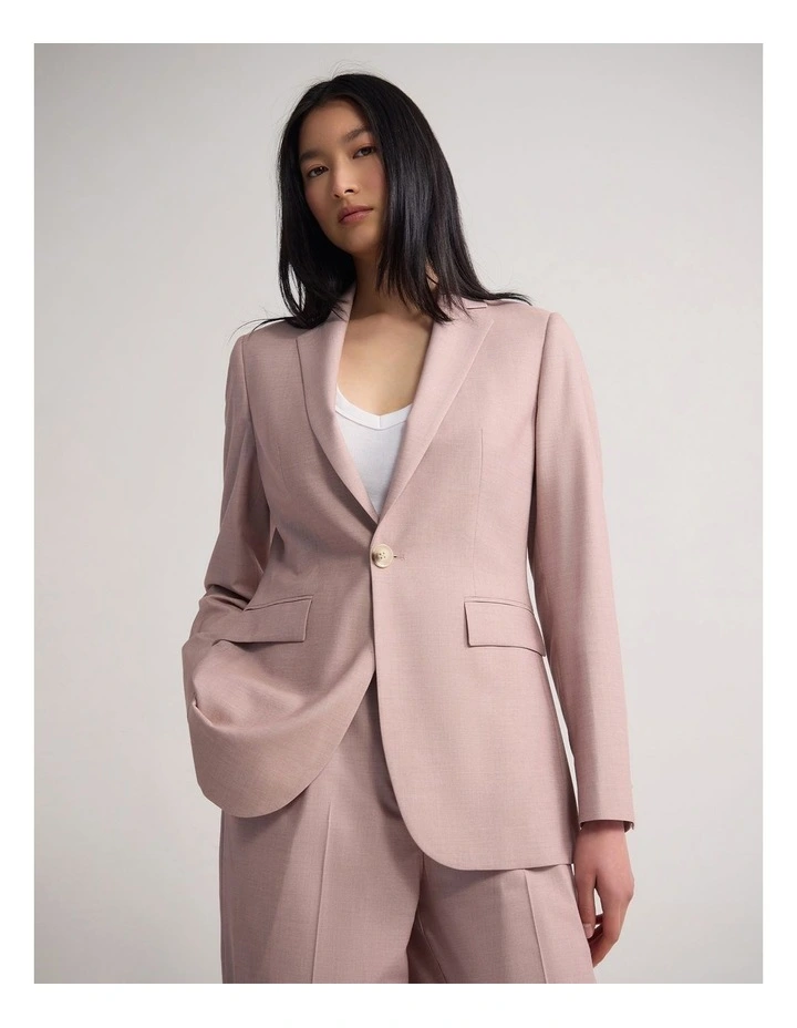 Ebony Suit Jacket in Pink image 4