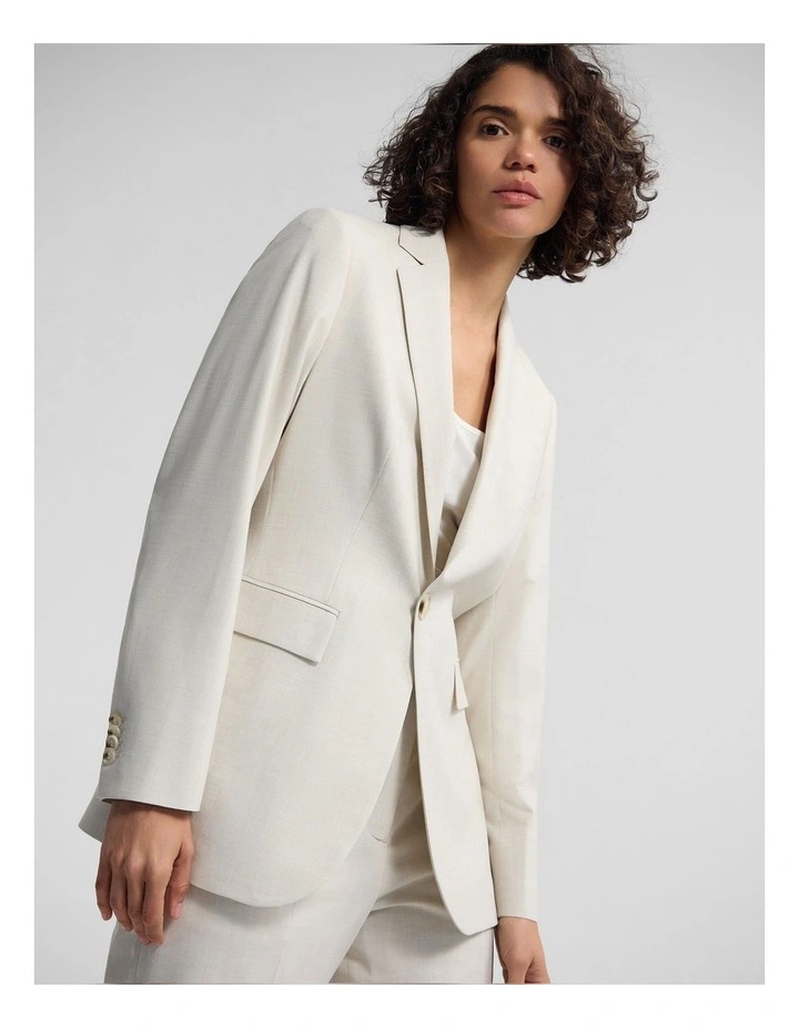 Ebony Suit Jacket in Pumice image 5