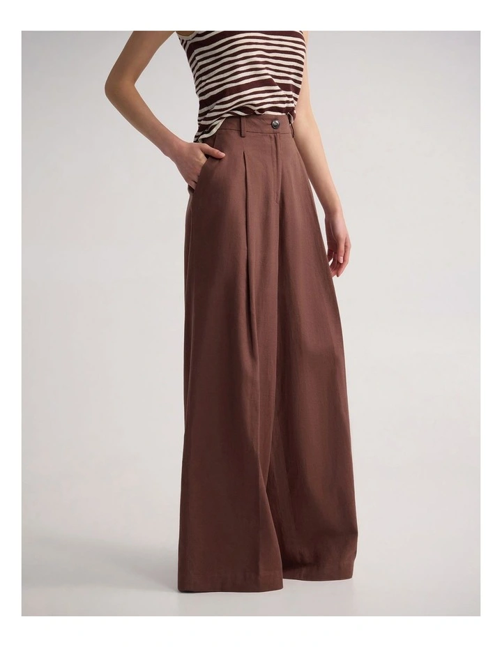 Margot Pants in Burnt Mocha image 3