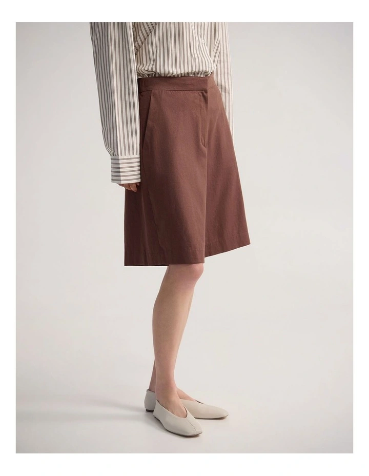 Tyra Shorts in Burnt Mocha image 3