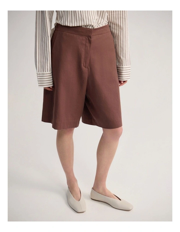 Tyra Shorts in Burnt Mocha image 4