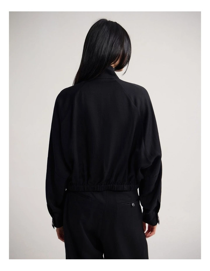 Winona Bomber Jacket in Black image 2