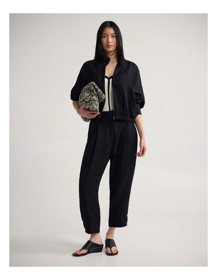 Winona Bomber Jacket in Black image 5