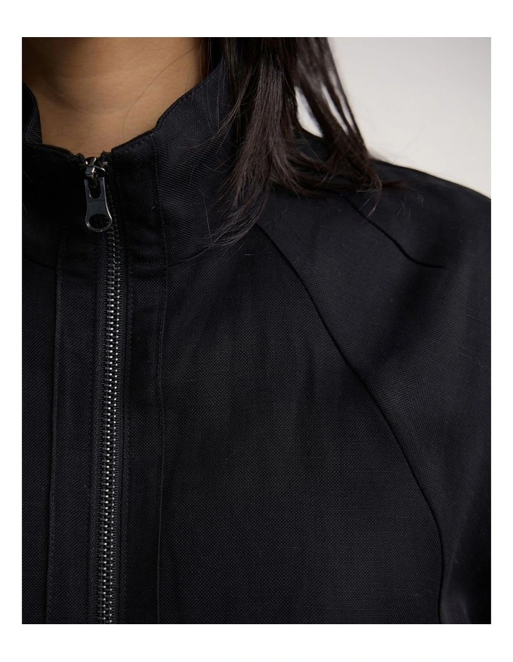 Winona Bomber Jacket in Black image 6