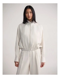 Winona Bomber Jacket in Cream