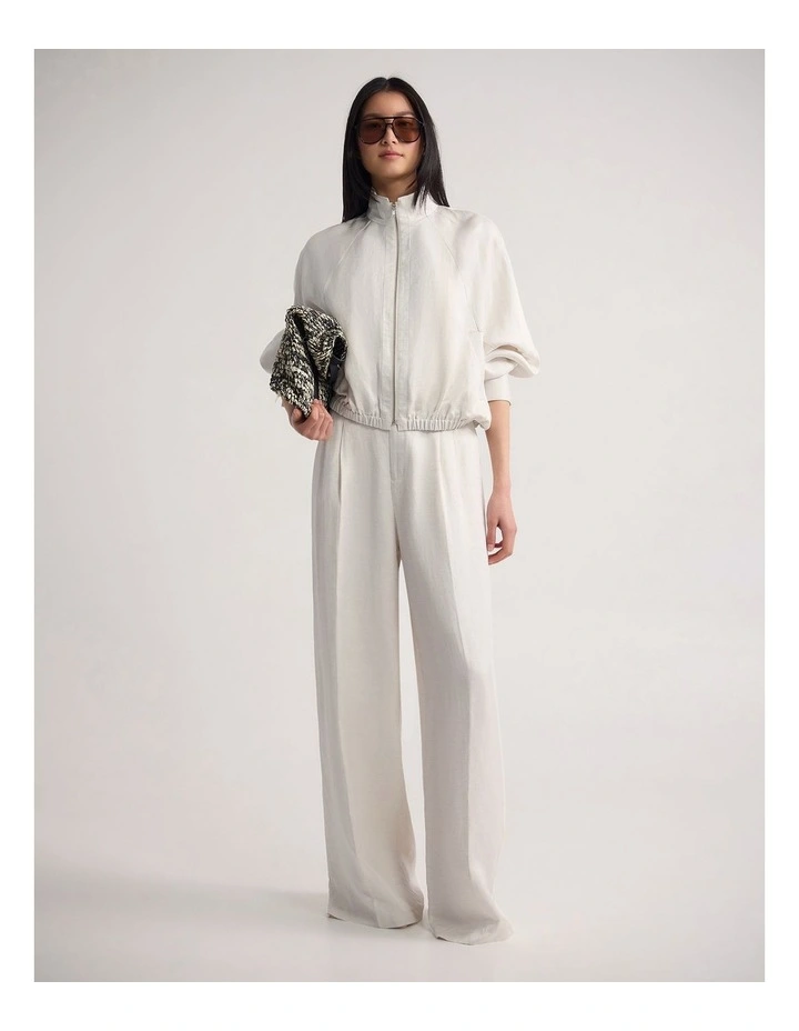 Winona Bomber Jacket in Cream image 5
