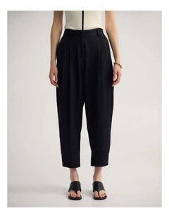 Helena Cuff Hem Pant in Black