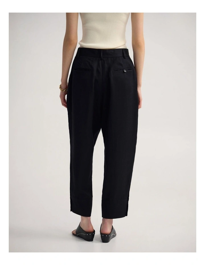 Helena Cuff Hem Pant in Black image 2