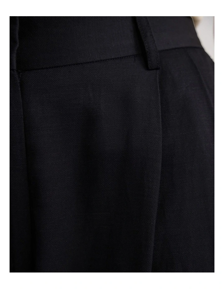 Helena Cuff Hem Pant in Black image 6