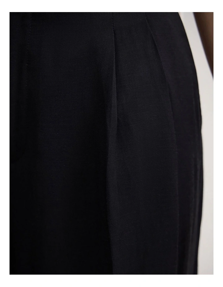 Cameron Pleat Front Pant in Black image 6