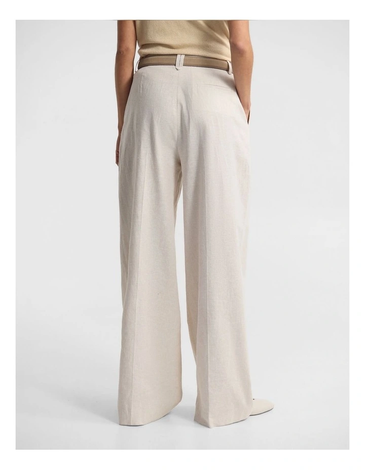 Sonia Pleat Front Relaxed Pant in Sand image 2